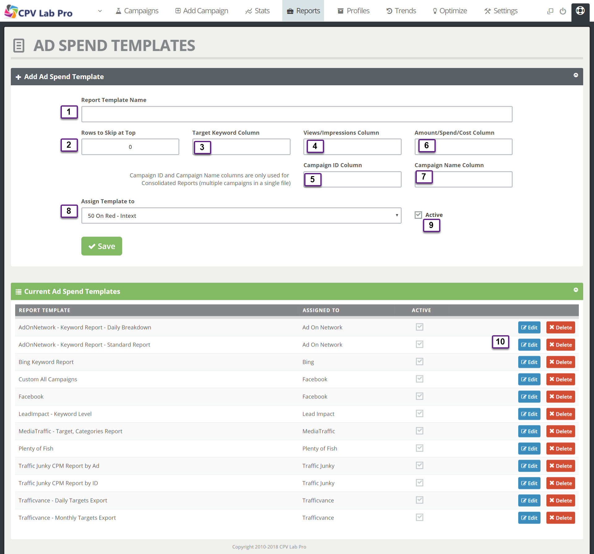 Ad Spend Templates