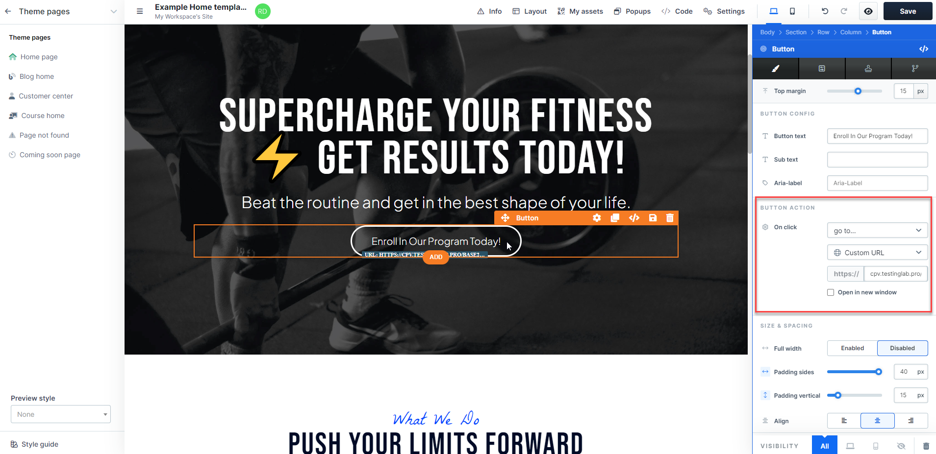 ClickFunnels Button Actions