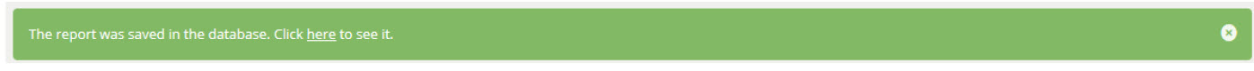 Upload Reports confirmation