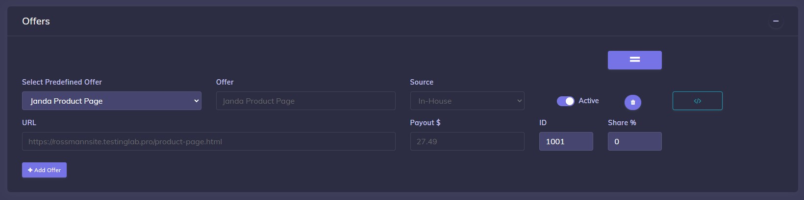 Push house Add Campaign in CPV Lab