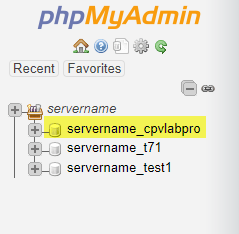 Backup DB phpMyAdmin