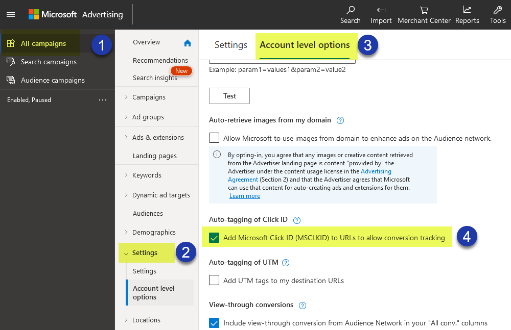 Microsoft (Bing) Ads Autotagging