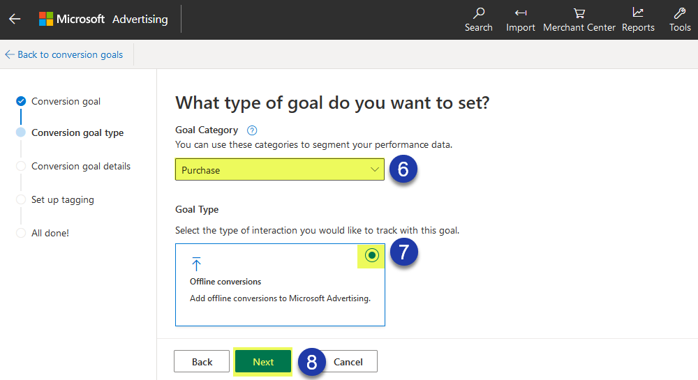 Microsoft (Bing) Ads create 4