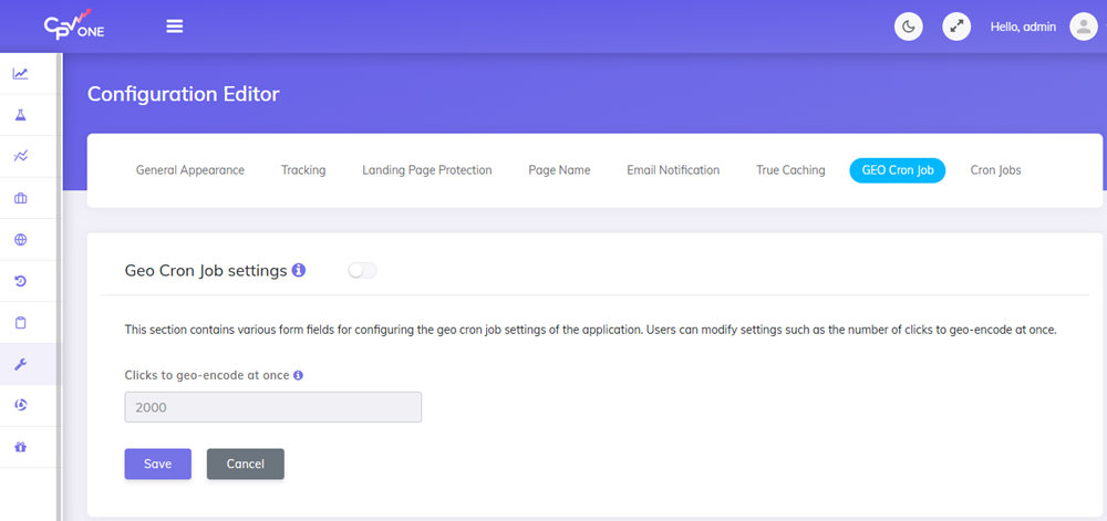 Configuration editor true caching in CPV Lab and CPV One