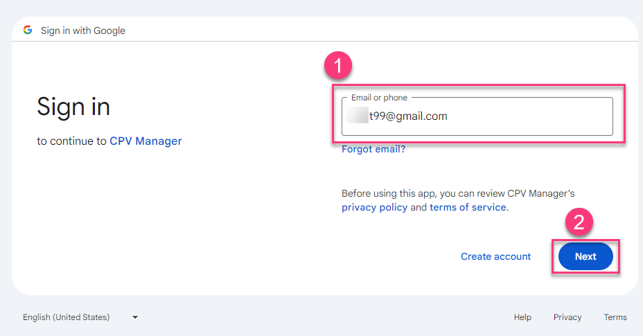 Google Ads credentials