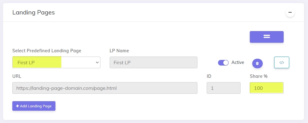 Add Google Ads campaign setup landing page for parallel tracking